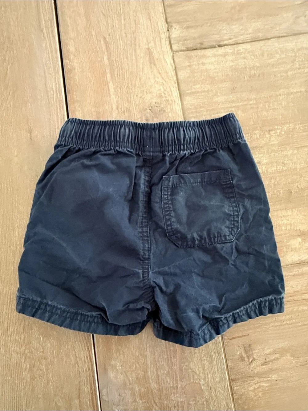 Old Navy Navy Blue Elastic Waist Shorts with Drawstring
